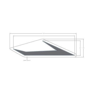 Pièces Quad & Motos - Pièces communes - DECAL-FRT WING,RH,AZURE GRAY Polaris origine