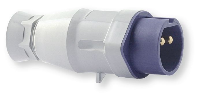 Electricité de bâtiment - Installation électrique - Fiche mâle plastique longue 16 A - 24 V (par 1)