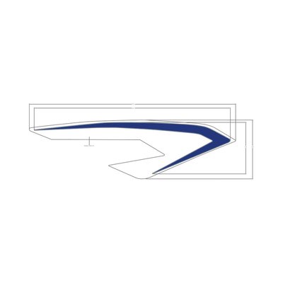 Pièces Quad & Motos - Pièces communes - DECAL-REAR WING,RH,BLUE Polaris origine