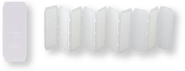Boulonnerie, quincaillerie - Meubles, rangements - 10 cales universelles 16x50x1,3 blanc (par 1)