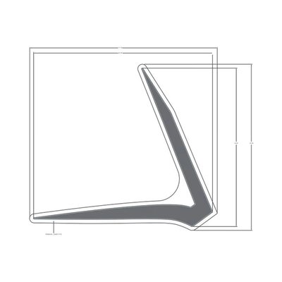 Pièces Quad & Motos - Pièces communes - DECAL-FNDR,FRT,LH,AZURE GRAY Polaris origine