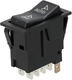 Interrupteur à bascule, I-0-(II), on-on-mom, 12 V, 8 broches, options de système de direction