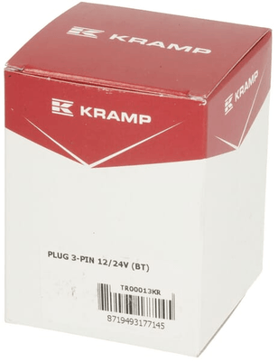 Pièces agricoles - Electricité - Fiche 3 pôles, plastique, 12/24V, cosses plates