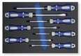 Module de rangement mousse 7 tournevis Force fente-PH (par 1)