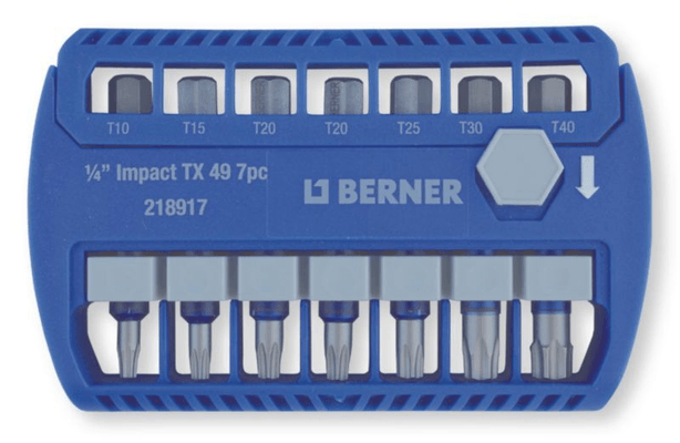 Boulonnerie, quincaillerie - Meubles, rangements - Coffret impact TX 7 Pièces 49 mm (par 1)