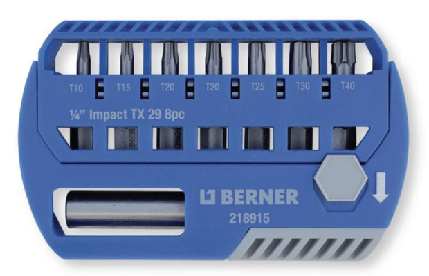 Boulonnerie, quincaillerie - Meubles, rangements - Coffret impact TX 29 mm 8 pièces (par 1)