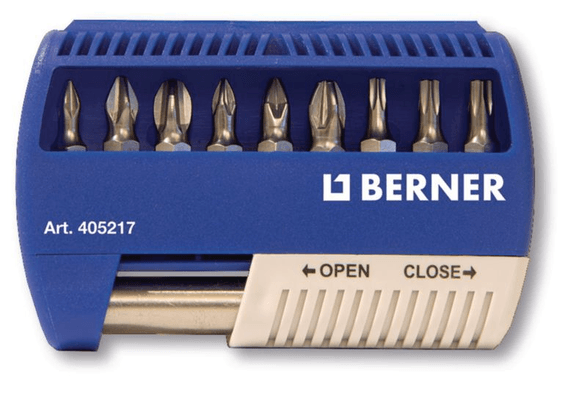Boulonnerie, quincaillerie - Meubles, rangements - Coffret d'embouts 1/4’’ inox de 25 mm, 10 pièces (par 1)