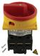 Interrupteur principal 25A, 3P, RD/YE