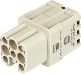 Pièces agricoles - Electricité - Insert de fiche femelle 8P. HAN-8D