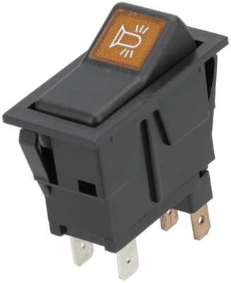 Pièces agricoles - Electricité - Interrupteur à bascule, I-0, off-on, 12V, 2 broches, gyrophare