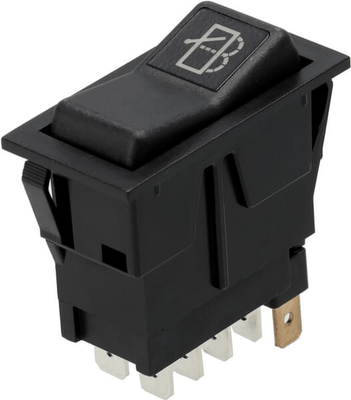 Pièces agricoles - Electricité - Interrupteur à bascule, I-0-(II), on-on-mom, 12V, 8 broches, lave-glace et essuie-glace arrière