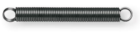 Boulonnerie, quincaillerie - Meubles, rangements - 14 ressorts de traction Ø fil 1,5, longueur 75, Ø du ressort 12, Ø œil 9,43 (par 1)
