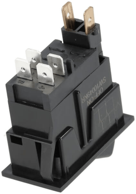 Pièces agricoles - Electricité - Interrupteur à bascule, I-0, off-on, 12V, 4 pôles, lampe de travail droite