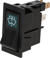 Pièces agricoles - Electricité - Interrupteur à bascule, (I)-0, off-mom, 12V, 2 broches, lave-glace