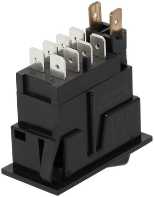Pièces agricoles - Electricité - Interrupteur à bascule, I-0-(II), on-on-mom, 12V, 8 broches, lave-glace et essuie-glace arrière