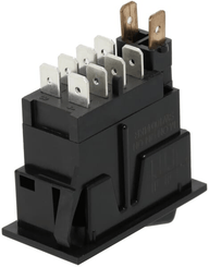 Pièces agricoles - Electricité - Interrupteur à bascule, I-0-(II), on-on-mom, 12V, 8 broches, lave-glace et essuie-glace arrière