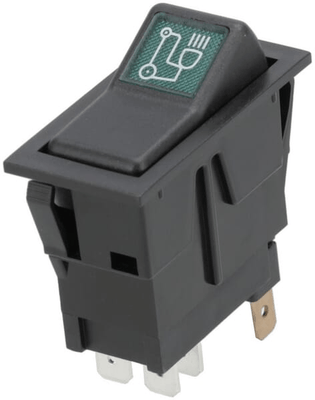 Pièces agricoles - Electricité - Interrupteur à bascule, I-0, off-on, 12V, 4 broches, phare auxiliaire