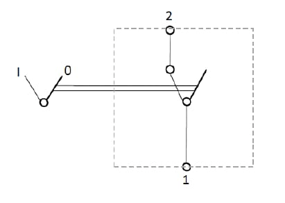 Pièces agricoles - Electricité - Interrupteur à bascule, I-0, off-on, 12V, 2 broches, gyrophare