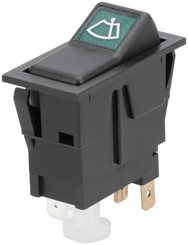 Pièces agricoles - Electricité - Interrupteur à bascule, I-0-II, on-on-on, 12V, 4 broches, essuie-glace