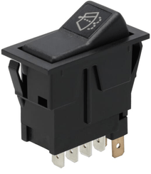 Pièces agricoles - Electricité - Interrupteur à bascule, I-0-(II), on-on-mom, 12V, 8 broches, lave-glace d'essuie-glace