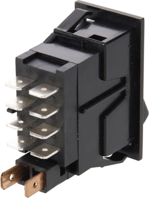 Pièces agricoles - Electricité - Interrupteur à bascule, I-0-(II), on-on-mom, 12V, 8 broches, blocage de différentiel
