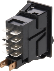 Pièces agricoles - Electricité - Interrupteur à bascule, I-0-(II), on-on-mom, 12V, 8 broches, blocage de différentiel