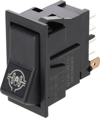 Pièces agricoles - Electricité - Interrupteur à bascule, I-0-(II), on-on-mom, 12V, 8 broches, blocage de différentiel