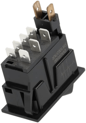 Pièces agricoles - Electricité - Interrupteur à bascule, I-0, 12V, 7 broches, avertisseur de danger