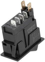 Pièces agricoles - Electricité - Interrupteur à bascule, I-0-II, on-on-on, 12V, 4 broches, essuie-glace