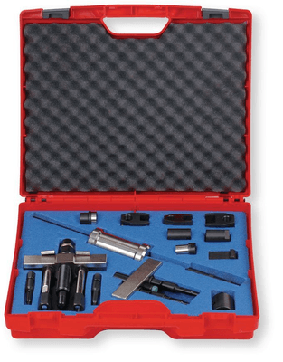 Outils - Outils divers - Coffret extraction d'injecteurs type Siemens à 2 oeillets ou avec partie électrique type Delphi, Bosch pour véhicules légers m