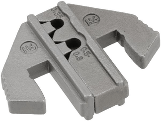 Pièces agricoles - Electricité - Jeu de matrices de sertissage pour cosses à fût ouvert (pour cosses étanches) (0,5-0,8 mm²)