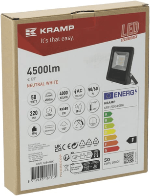 Pièces agricoles - Electricité - Projecteur LED, 50W, 4000K