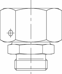 Pièces agricoles - Hydraulique - Adapteur mâle femelle 35L-22L