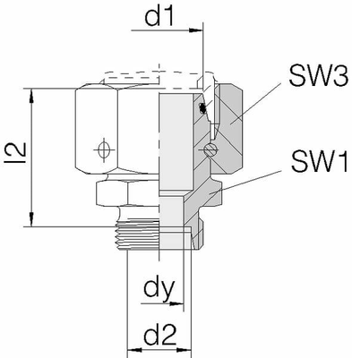 Pièces agricoles - Hydraulique - Adapteur mâle femelle 38S 16S