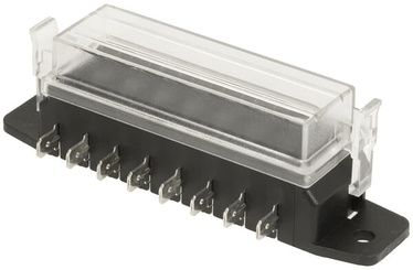 Pièces agricoles - Electricité - Boîte à fusibles Borne plate à 8 broches, max. 32V 15A (ATO/ATC), 16x6,3mm