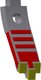 Pointe de cultivateur 223x83mm durcie, 1 trou, convient pour Kerner
