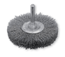 Brosse rotative circulaire à tige de 6 mm poils en acier (par 1)