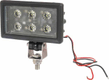 Feu de travail,6x LED, 30W 2400lm, rectangulaire, 10/30V, prise H11, large, Kramp