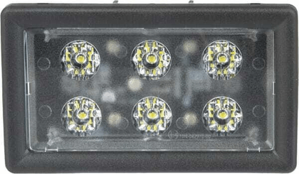 Pièces agricoles - Eclairage - Feu de travail,6x LED, 30W 2400lm, rectangulaire, 10/30V, prise H11, large, Kramp