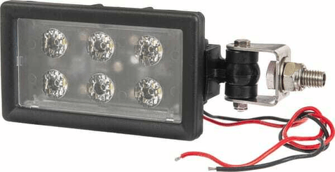 Pièces agricoles - Eclairage - Feu de travail,6x LED, 30W 2400lm, rectangulaire, 10/30V, prise H11, large, Kramp
