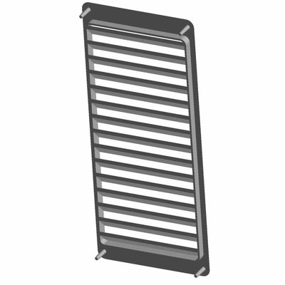 Pièces Quad & Motos - Pièces communes - LOUVERED GRILL, GLOSS BLACK Polaris origine