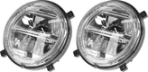 Phares LED, 22/21 W, ronds, 9-36 V, Ø140 mm, feux de route/feux de croisement, connecteur H4, paire, Kramp