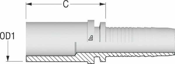 Pièces agricoles - Hydraulique - Raccord lisse DN10-14S