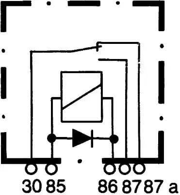 Pièces agricoles - Electricité - Relais 12V 30A/40A, 5 pôles, interrupteur, avec support