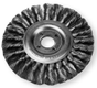 Brosse circulaire tressée à poils torsadés, diamètre 150 H30 (par 1)