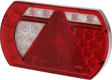 Feu arrière gauche multifonction à LED, SMART, 12 V, 236x140x24,3 mm, Baïonnette 5 broches, Kramp