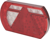 Feu arrière gauche multifonction à LED, 12 V, 236x140x24,3 mm, Baïonnette 5 broches, Kramp