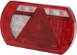 Feu arrière gauche multifonction à LED, SMART, 12 V, 236x140x24,3 mm, Baïonnette 6 broches, Kramp