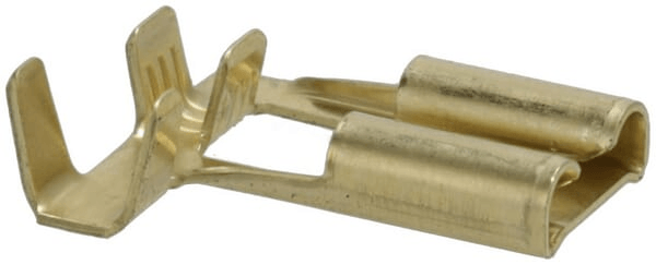 Pièces agricoles - Electricité - Borne femelle, rouge, 0,5-1 mm² 6,3x0,8 mm (x50), Kramp