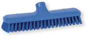 Frottoir support plypropylène à vis alimentaire bleu longueur 29 cm, fibre polyester. (par 1)